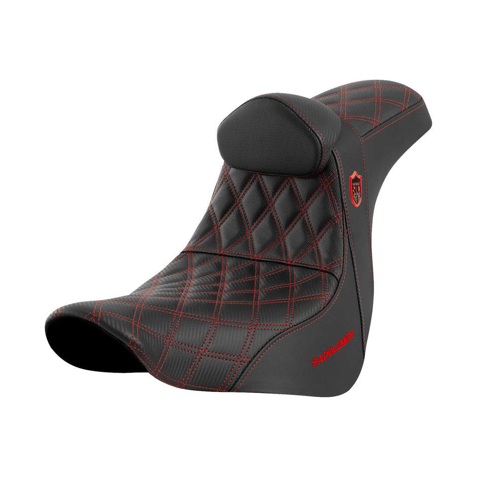 SADDLEMEN - PRO SERIES SDC PERFORMANCE SEAT - SOFTAIL - SPORT GLIDE / LOW RIDER - '18-'23 / LOW RIDER S / SPORT GLIDE / LOW RIDER / WITH BACKREST