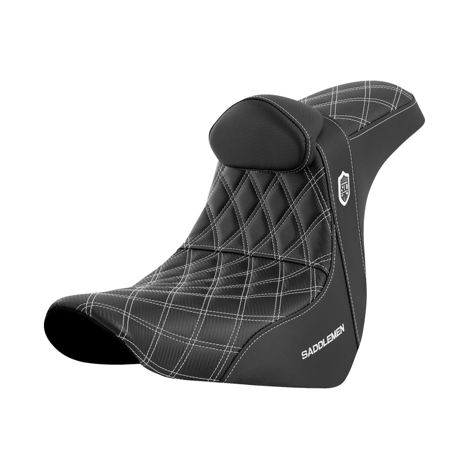 SADDLEMEN - PRO SERIES SDC PERFORMANCE SEAT - SOFTAIL - SPORT GLIDE / LOW RIDER - '18-'23 / LOW RIDER S / SPORT GLIDE / LOW RIDER / WITH BACKREST