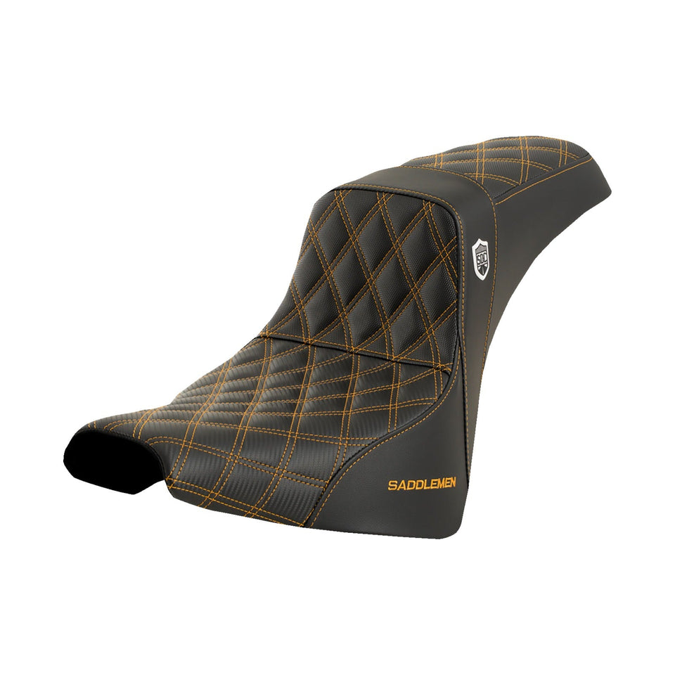 SADDLEMEN - PRO SERIES SDC PERFORMANCE SEAT - SOFTAIL - FAT BOB / STREET BOB - '18-'23 / STREET BOB / SOFTAIL STANDARD / NO BACKREST