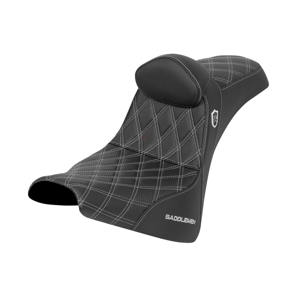 SADDLEMEN - PRO SERIES SDC PERFORMANCE SEAT - SOFTAIL - FAT BOB / STREET BOB - '18-'25 / STREET BOB / SOFTAIL STANDARD / WITH BACKREST