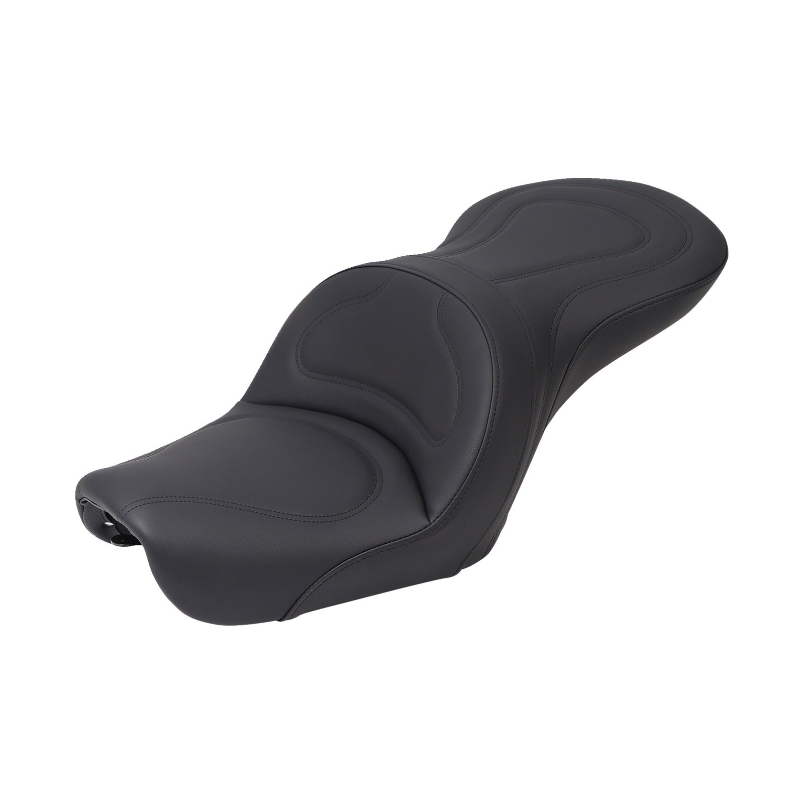 SADDLEMEN - SEAT - EXPLORER(TM) - WITHOUT BACKREST - STITCHED - BLACK - FXD '04-'05
