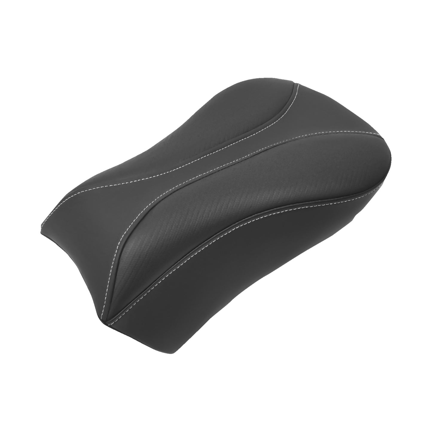 SADDLEMEN - DOMINATOR PILLION PAD - STANDARD REACH - BLACK W/ GRAY STITCHING - FL/FX '06-'17