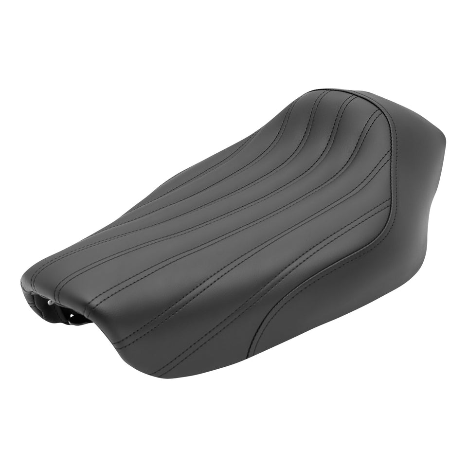 SADDLEMEN - KNUCKLE SOLO SEAT - RIBBED - BLACK - FXD '04-'05