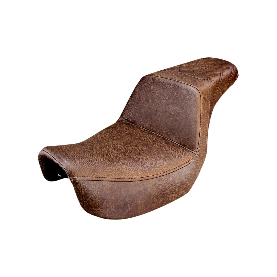 SADDLEMEN - STEP-UP - REAR LATTICE STITCHED SEAT - DYNA
