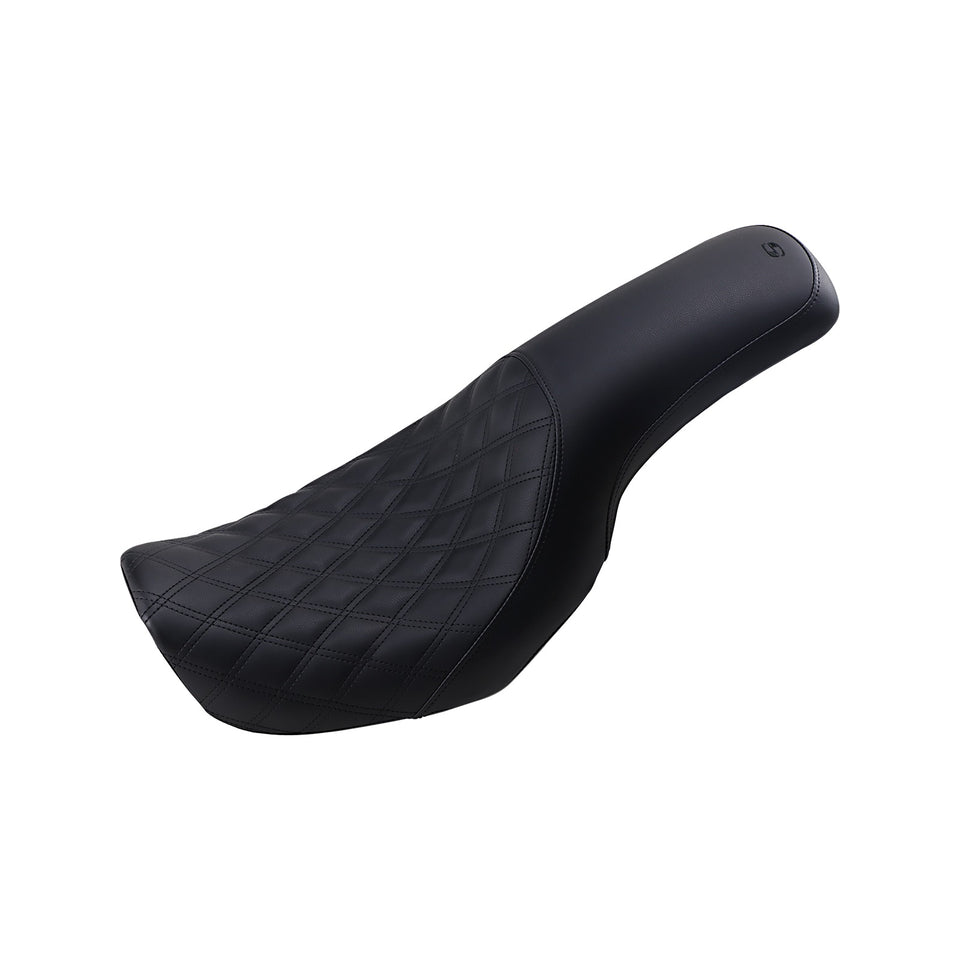 SADDLEMEN - PROFILER SEAT - FRONT LATTICE/REAR SMOOTH - BLACK - FL/FX '06-'17