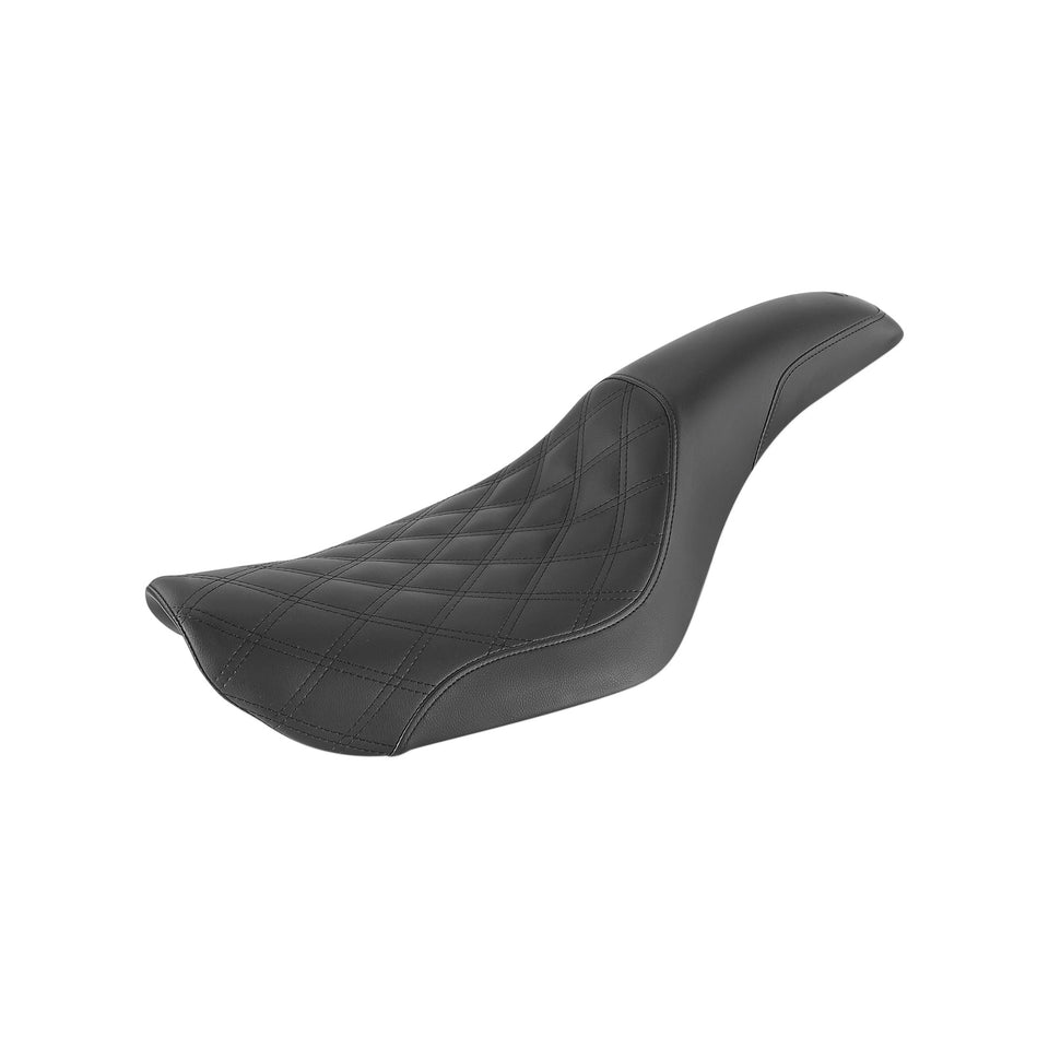 SADDLEMEN - PROFILER SEAT - FRONT LATTICE/REAR SMOOTH - BLACK - FXD '96-'03