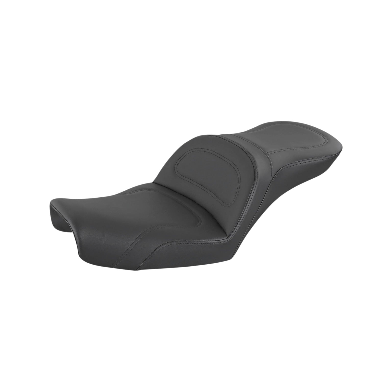 SADDLEMEN - EXPLORER SEAT - NO BACKREST - STITCHED - BLACK - DYNA