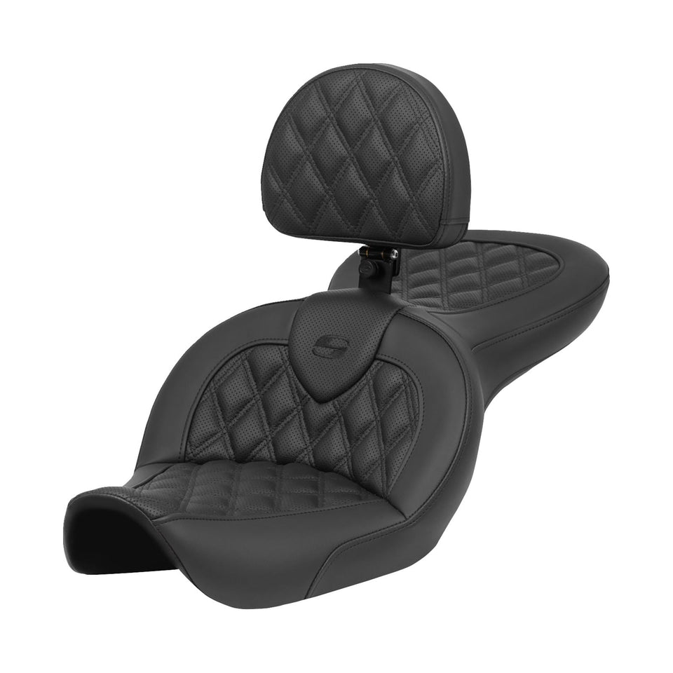 SADDLEMEN - ROADSOFA™ SEAT - WITH BACKREST - FXDWG '96-'23 - DYNA