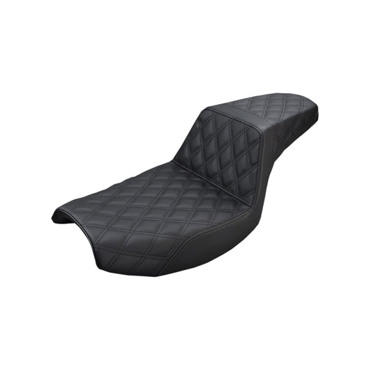 SADDLEMEN - STEP-UP SEAT - FULL LATTICE STITCH - BLACK - FXR