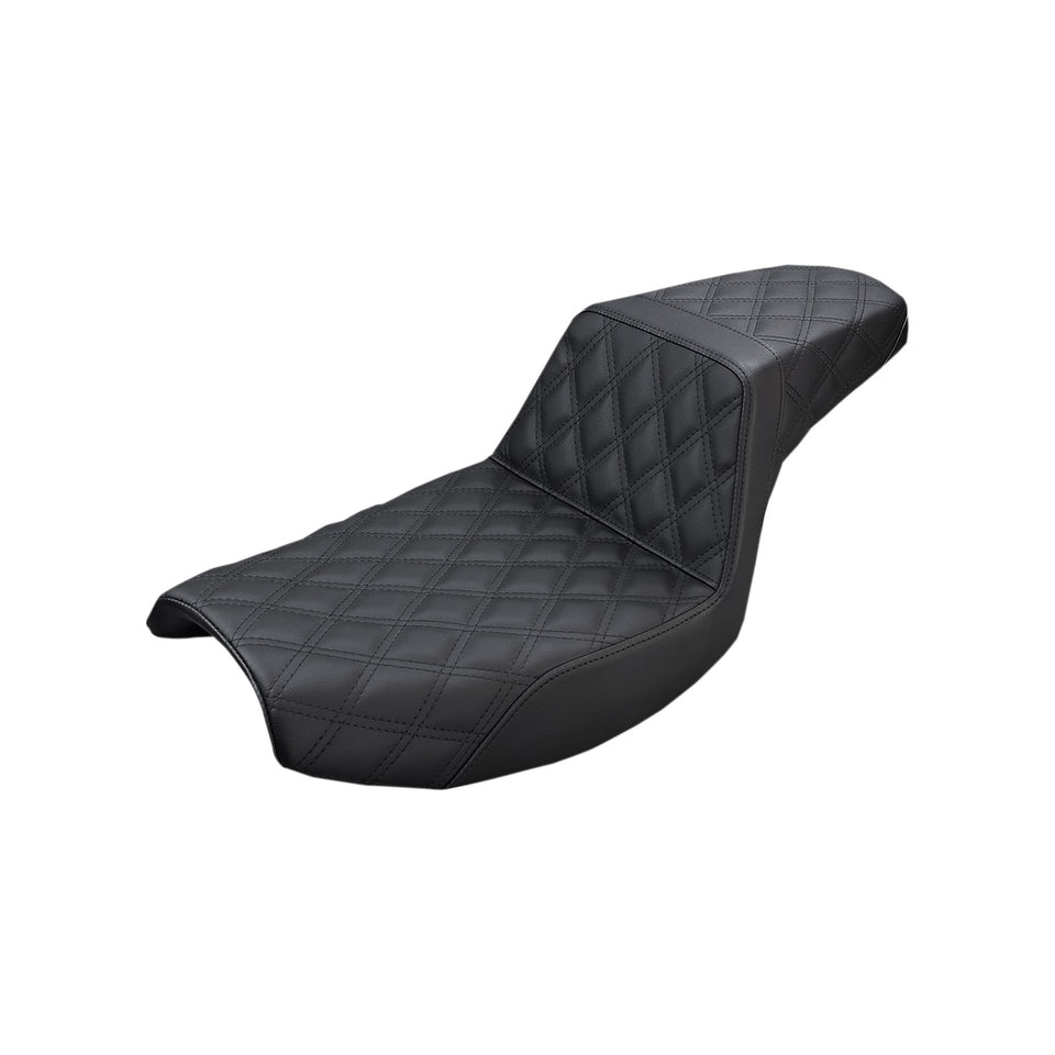 SADDLEMEN - STEP-UP SEAT - FULL LATTICE STITCH - BLACK - FXR