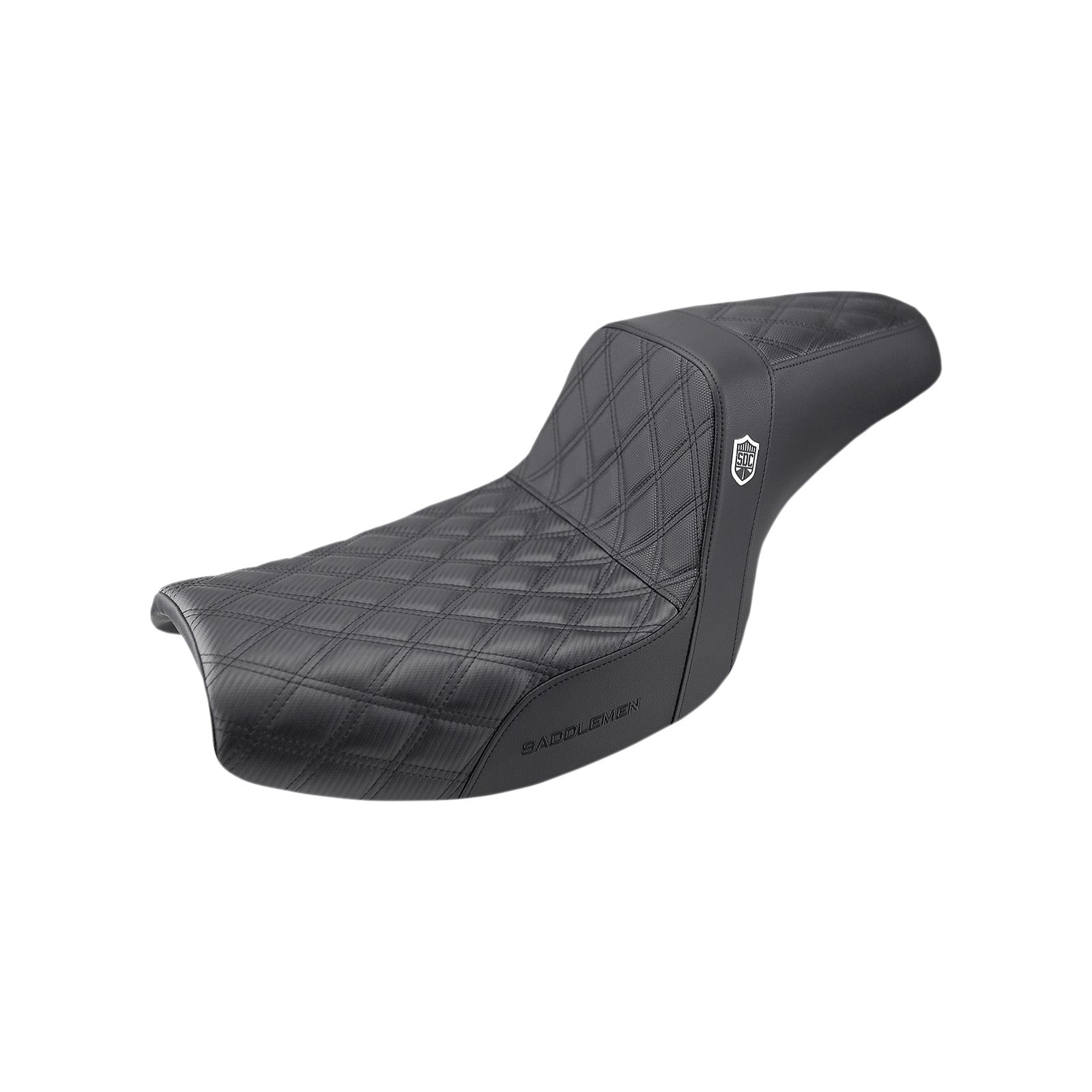 SADDLEMEN - PRO SERIES SDC PERFORMANCE SEAT - W/O BACKREST - LATTICE STITCH/LUMBAR GRIPPER - FXR '82-'00