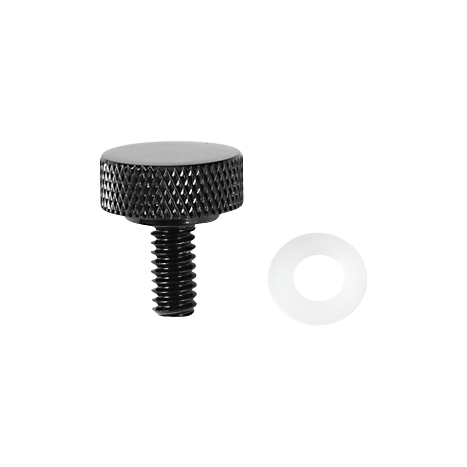 DRAG SPECIALTIES - SEAT KNOB - SMOOTH - BLACK - 1/4"-20