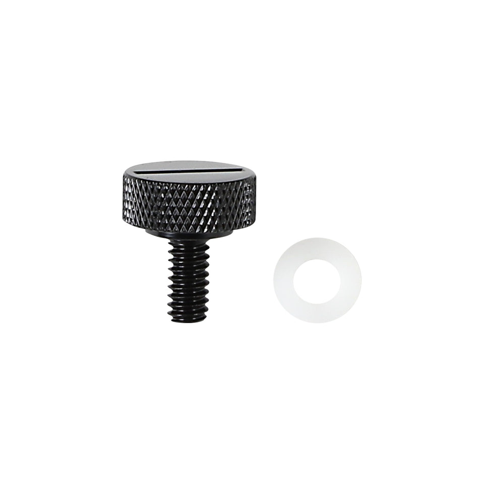 DRAG SPECIALTIES - SEAT KNOB - SLOTTED - BLACK - 1/4"-20