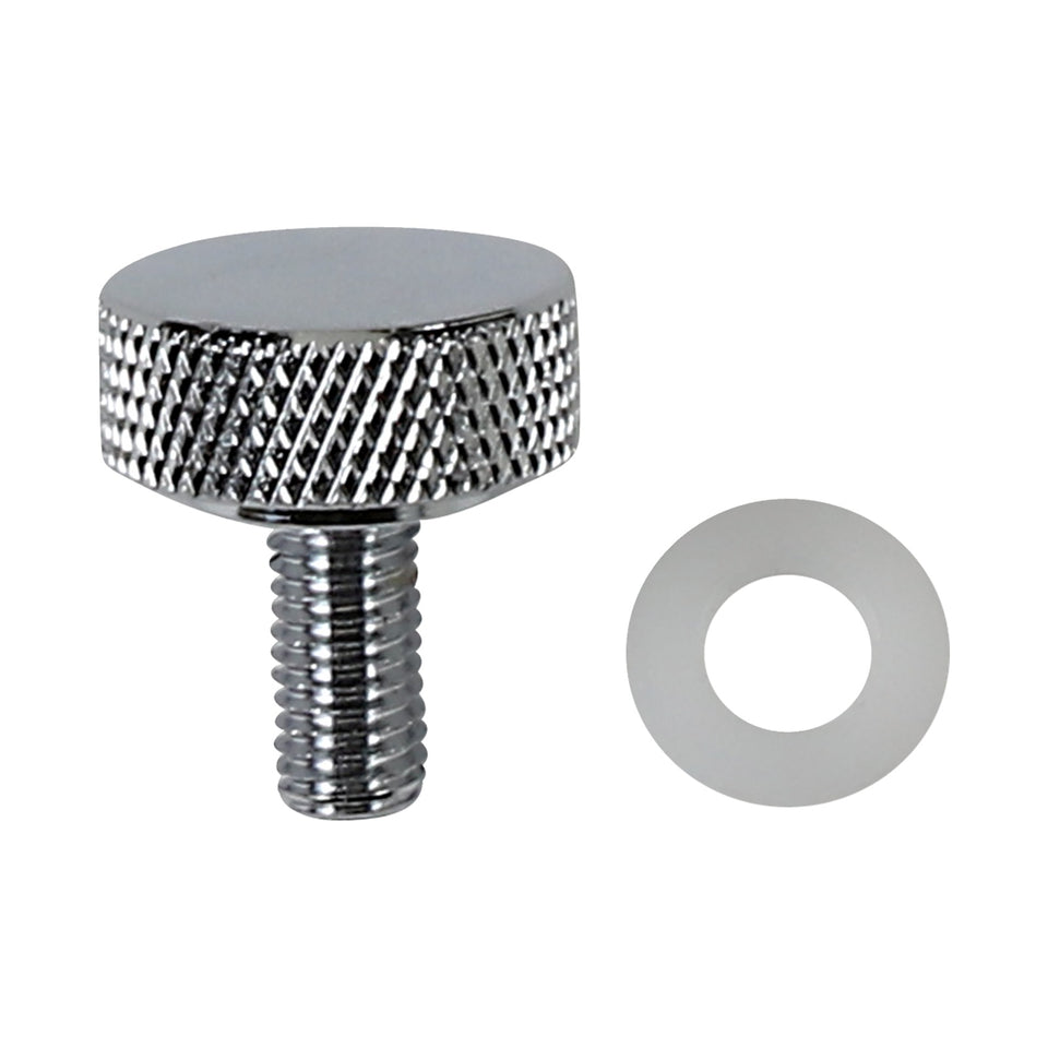 DRAG SPECIALTIES - SEAT KNOB - SMOOTH - CHROME - 1/4"-28