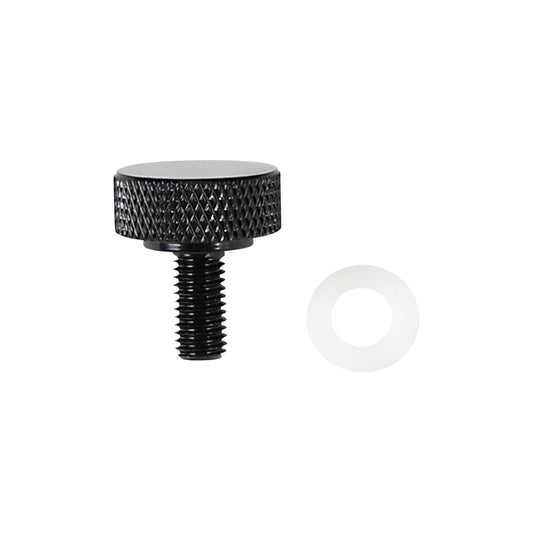 DRAG SPECIALTIES - SEAT KNOB - SMOOTH - BLACK - 1/4"-28