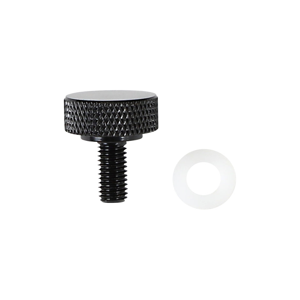 DRAG SPECIALTIES - SEAT KNOB - SMOOTH - BLACK - 1/4"-28