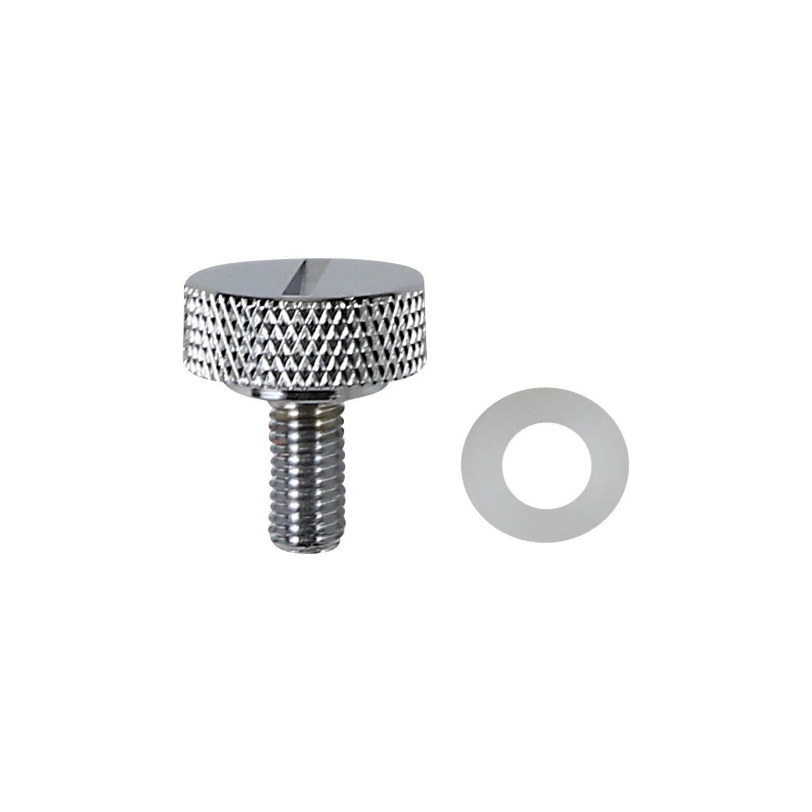 DRAG SPECIALTIES - SEAT KNOB - SLOTTED - CHROME - 1/4"-28