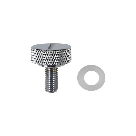 DRAG SPECIALTIES - SEAT KNOB - SLOTTED - CHROME - 1/4"-28