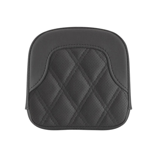 SADDLEMEN - TALL SISSY BAR PAD - ROADSOFA(TM) - LATTICE STITCH - BLACK - FL '99-'23