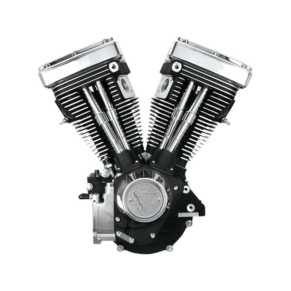 S&S CYCLE - V80 LONG-BLOCK ENGINE - NATURAL - CUSTOM CHASSIS | EVOLUTION BIG TWIN
