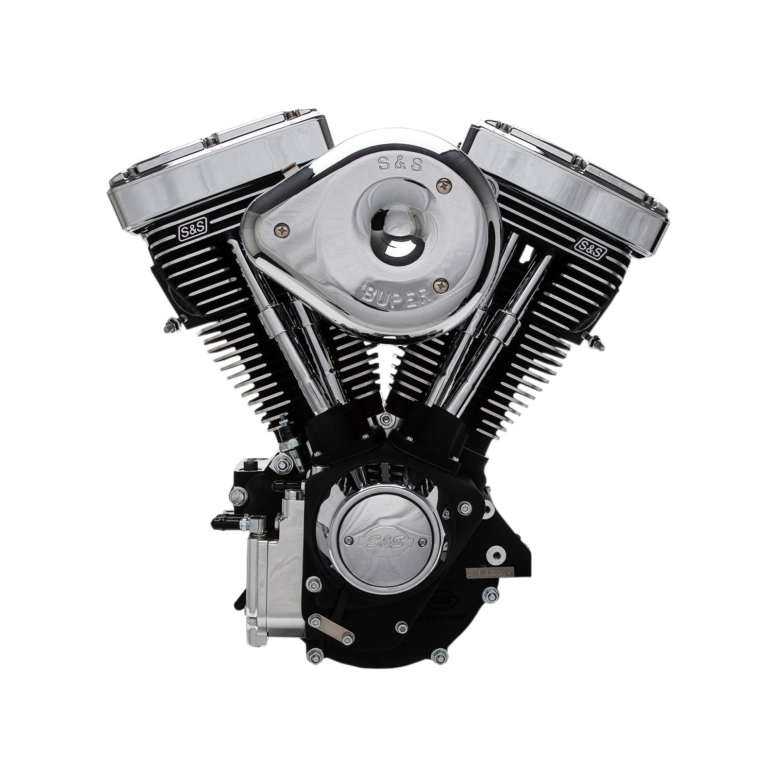 S&S CYCLE - V80R SERIES ENGINE - BLACK - CUSTOM CHASSIS | EVOLUTION BIG TWIN