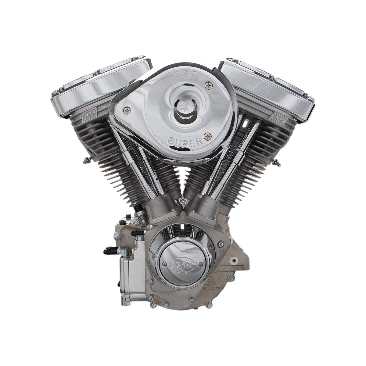 S&S CYCLE - V96R SERIES ENGINE - BLACK - CUSTOM CHASSIS | EVOLUTION BIG TWIN