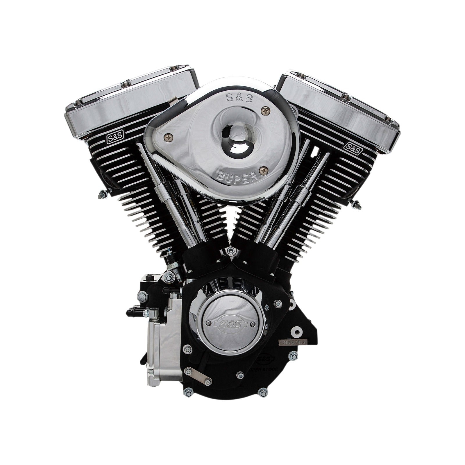 S&S CYCLE - V96R SERIES ENGINE - BLACK - CUSTOM CHASSIS | EVOLUTION BIG TWIN