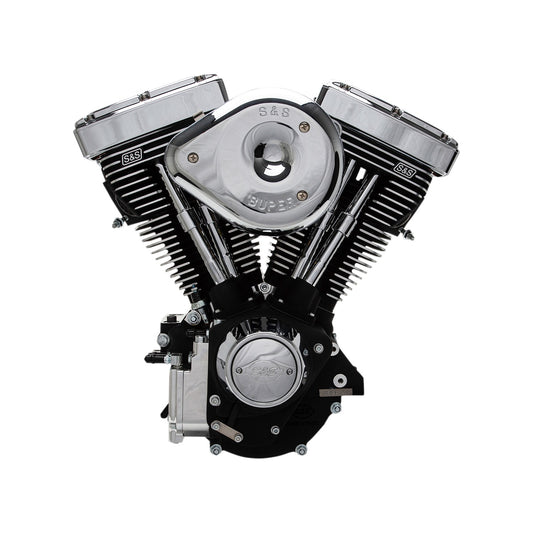 S&S CYCLE - V96R SERIES ENGINE - BLACK - CUSTOM CHASSIS | EVOLUTION BIG TWIN