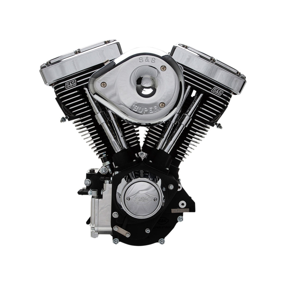 S&S CYCLE - V96R SERIES ENGINE - BLACK - CUSTOM CHASSIS | EVOLUTION BIG TWIN