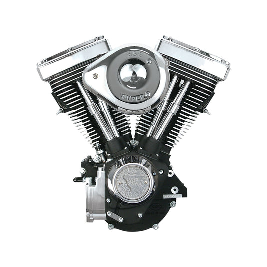 S&S CYCLE - V80 SERIES ENGINE - WRINKLE BLACK - CUSTOM FRAME | EVOLUTION BIG TWIN