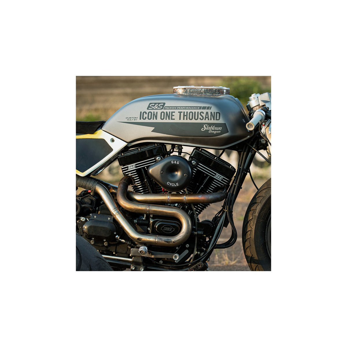 S&S CYCLE - T124 LONG BLOCK ENGINE - BLACK - TOURING
