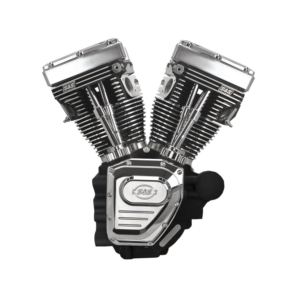 S&S CYCLE - T124 LONG BLOCK ENGINE - BLACK - TOURING