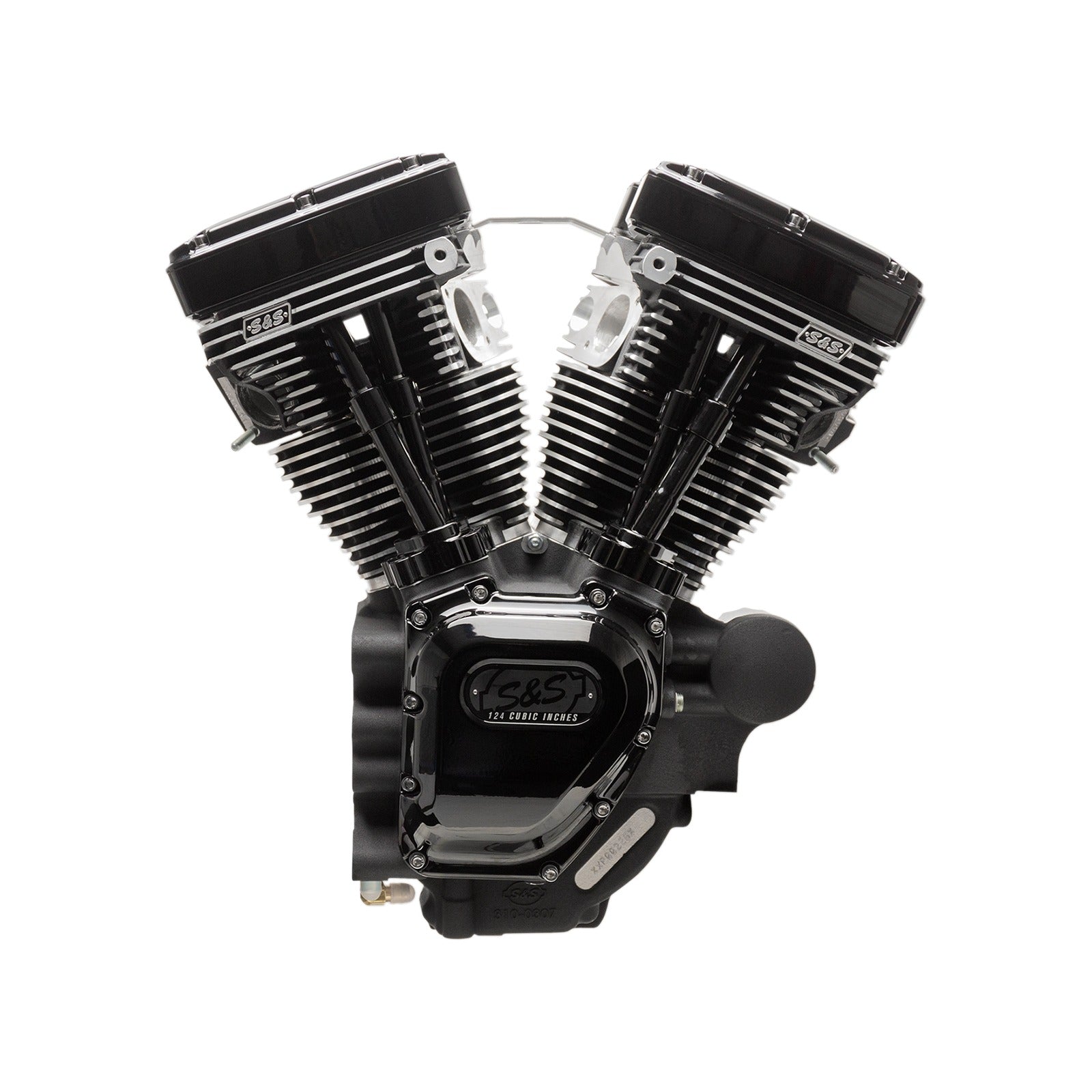S&S CYCLE - T124 LONG BLOCK ENGINE - BLACK - TOURING