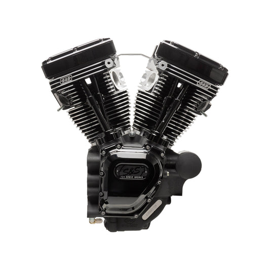 S&S CYCLE - T124 LONG BLOCK ENGINE - BLACK - TOURING