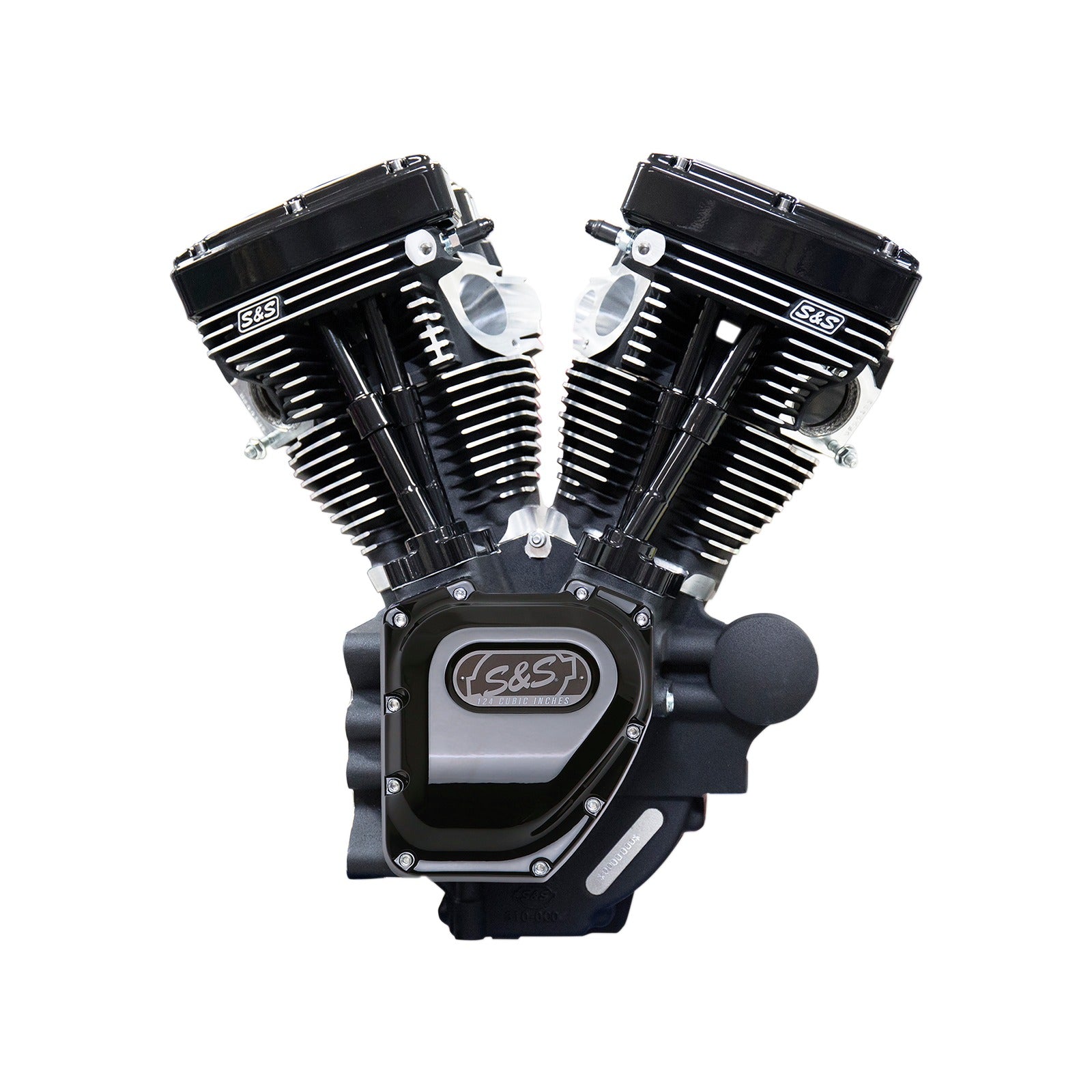 S&S CYCLE - T124 LONG BLOCK ENGINE - BLACK - TOURING
