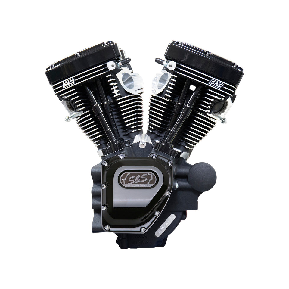 S&S CYCLE - T124 LONG BLOCK ENGINE - BLACK - TOURING