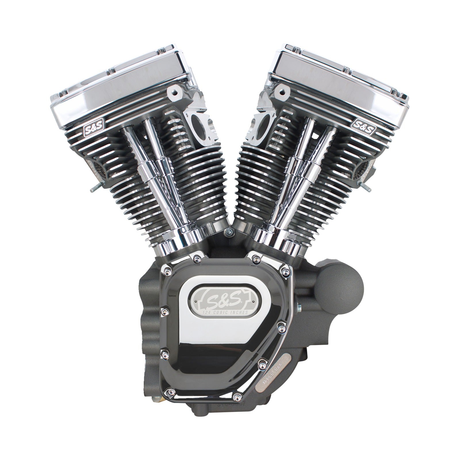 S&S CYCLE - T124 LONG BLOCK ENGINE- STONE GRAY - TOURING