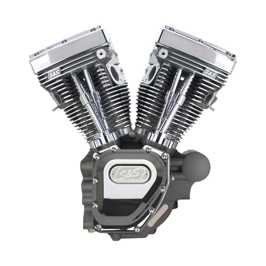 S&S CYCLE - T124 LONG BLOCK ENGINE- STONE GRAY - TOURING