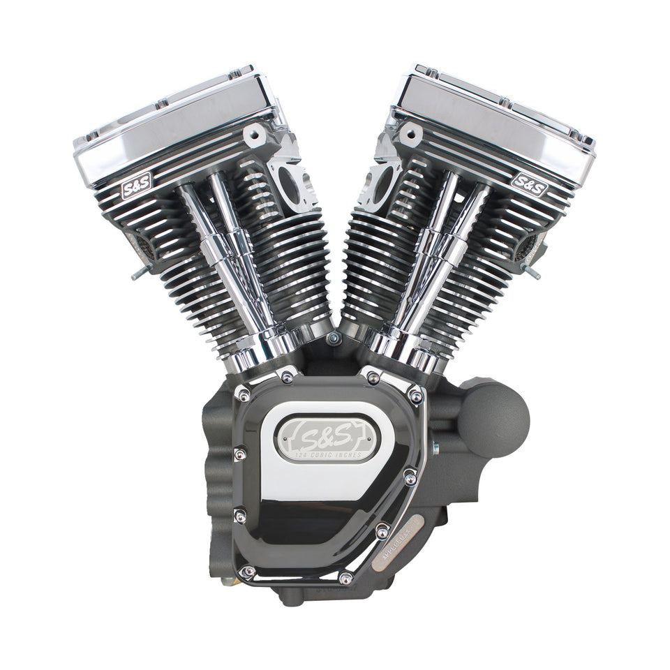 S&S CYCLE - T124 LONG BLOCK ENGINE- STONE GRAY - TOURING