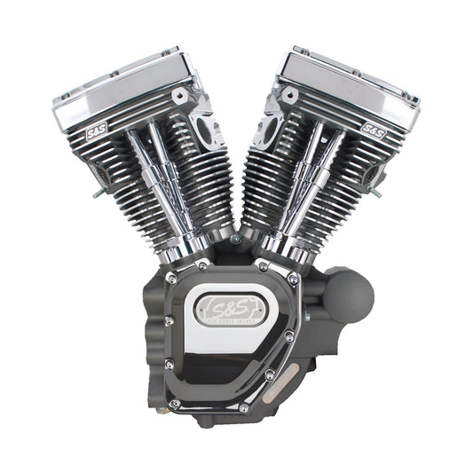 S&S CYCLE - T124 LONG BLOCK ENGINE - STONE GRAY - TOURING