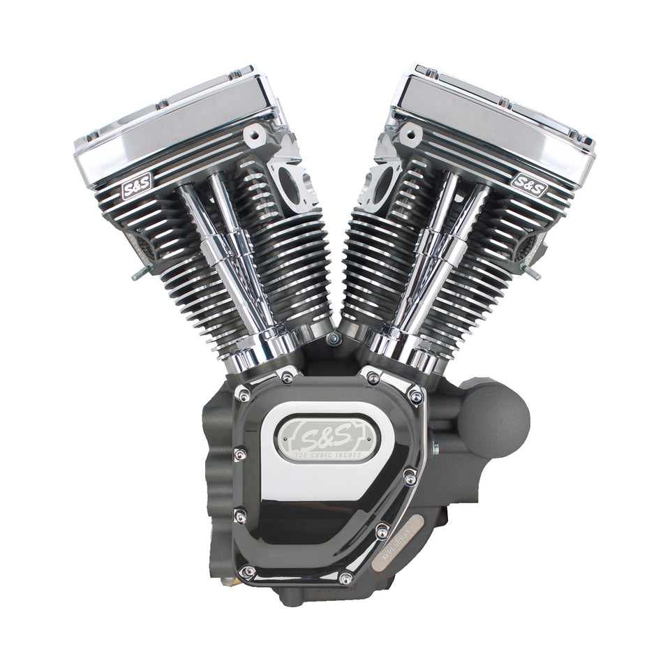 S&S CYCLE - T124 LONG BLOCK ENGINE - STONE GRAY - TOURING
