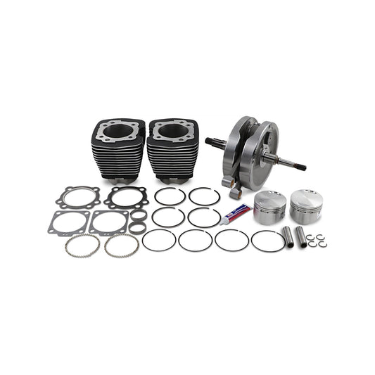 S&S CYCLE - 96" SIDEWINDER(R) - 3.625" BIG BORE - STROKER KIT - WRINKLE BLACK - EVOLUTION BIG TWIN