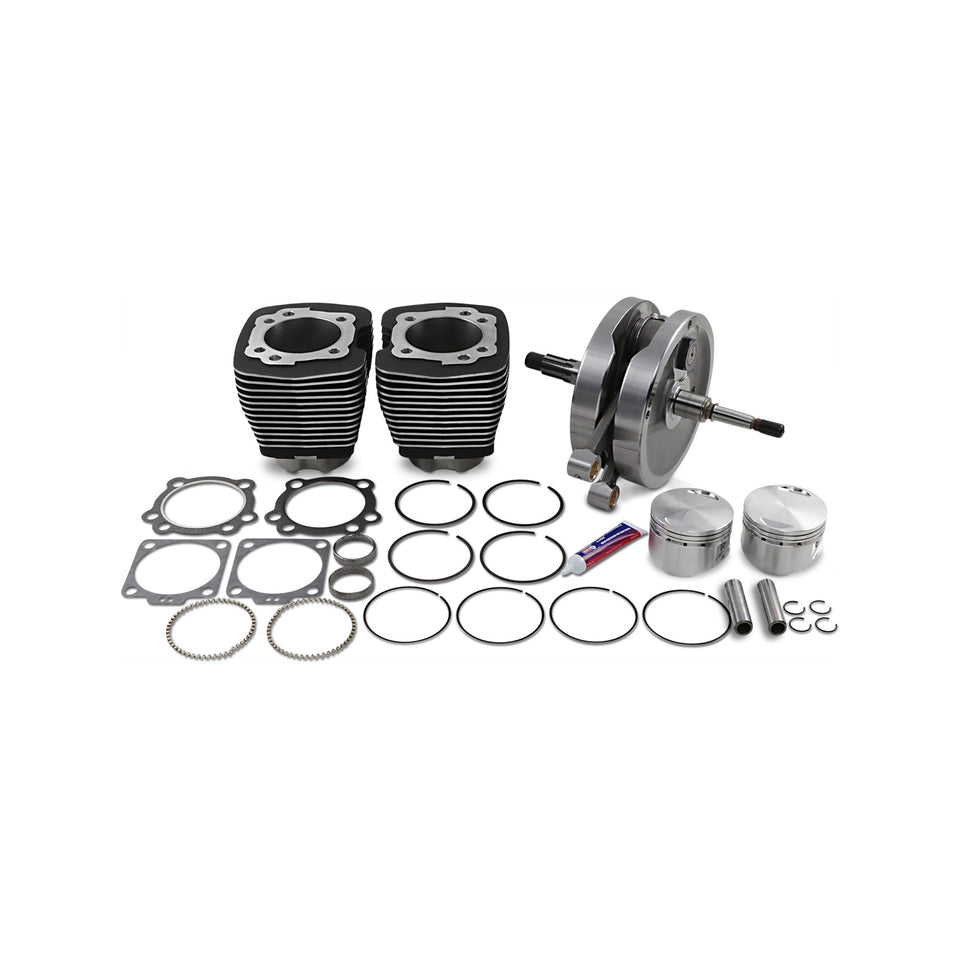 S&S CYCLE - 96" SIDEWINDER(R) - 3.625" BIG BORE - STROKER KIT - WRINKLE BLACK - EVOLUTION BIG TWIN