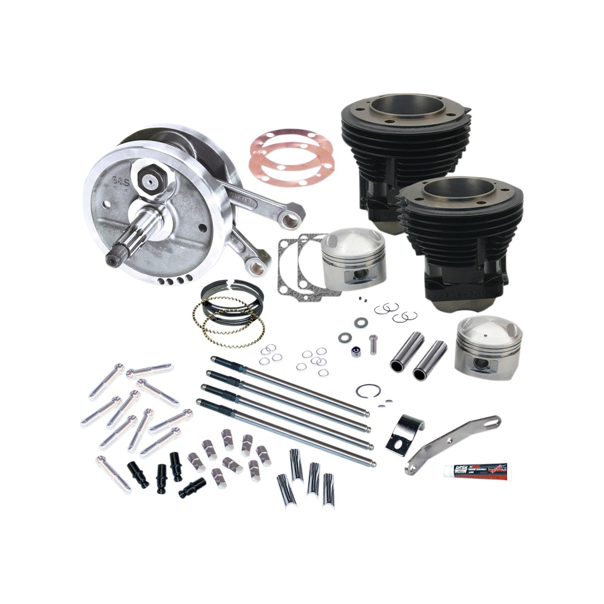 S&S CYCLE - 93" SIDEWINDER(R) BIG BORE STROKER ENGINE PERFORMANCE KIT- HIGH COMPRESSION