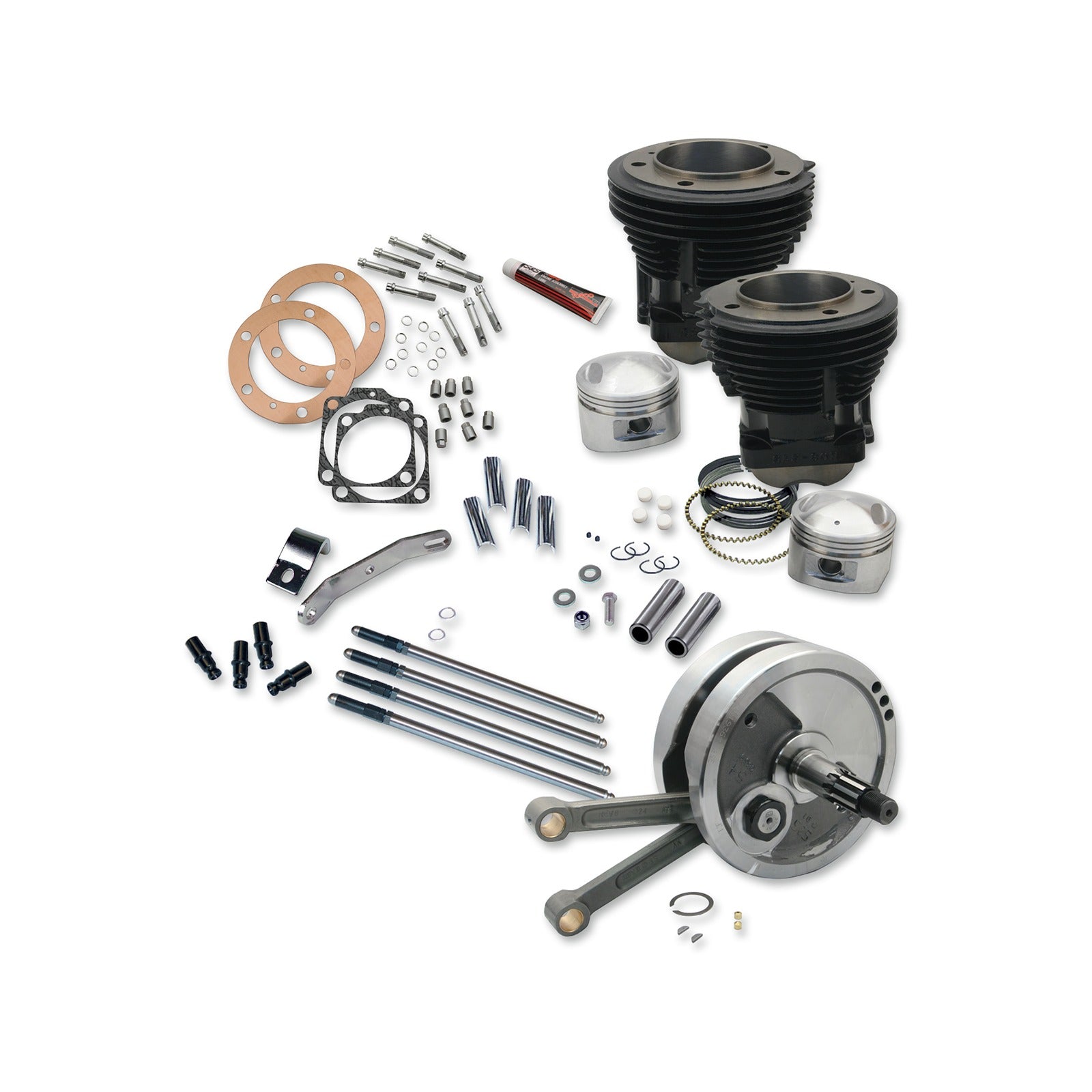 S&S CYCLE - 93" SIDEWINDER(R) BIG BORE STROKER ENGINE PERFORMANCE KIT- HIGH COMPRESSION