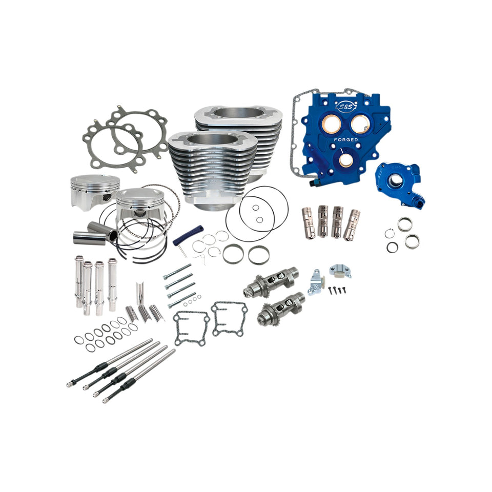 S&S CYCLE - 110" POWER PACKAGE PERFORMANCE KIT - CHAIN DRIVE - BLACK