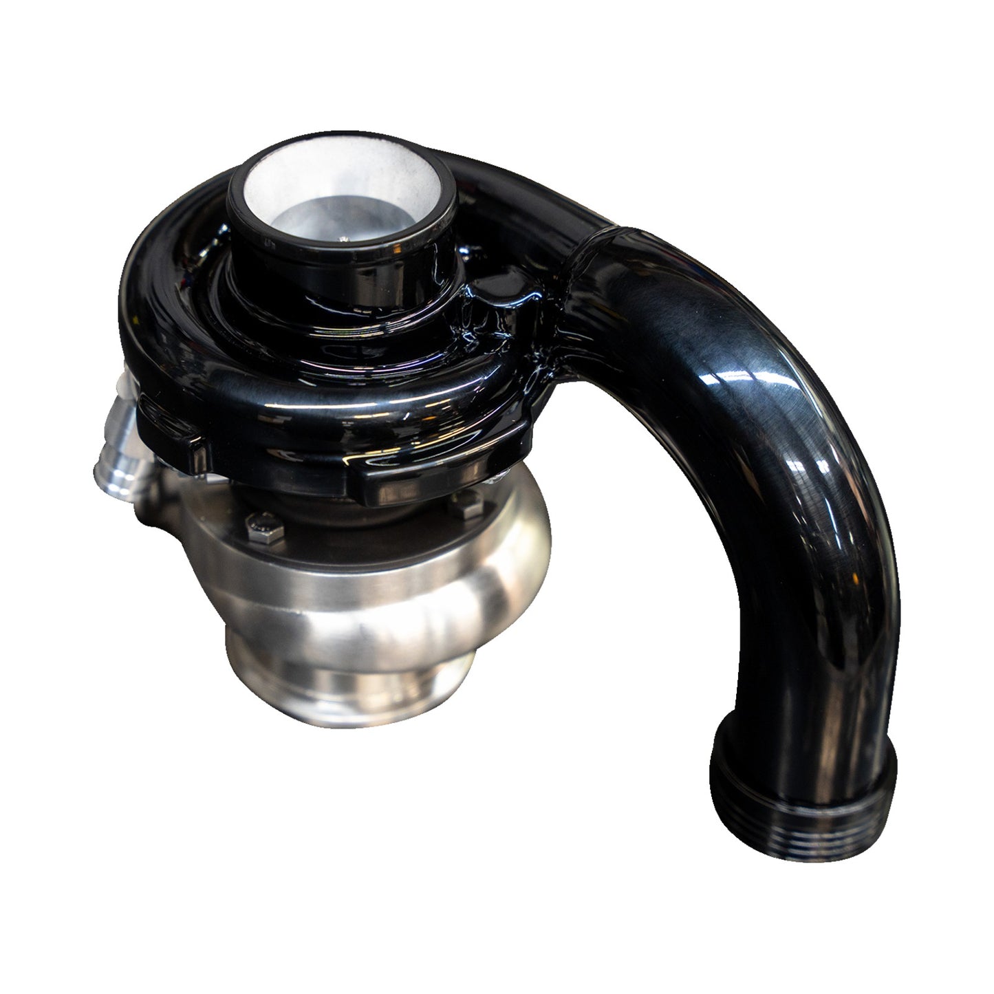 TRASK - TORNADO TURBO PERFORMANCE KIT - BLACK WITH BRUSHED STAINLESS STEEL EXHAUST - M8