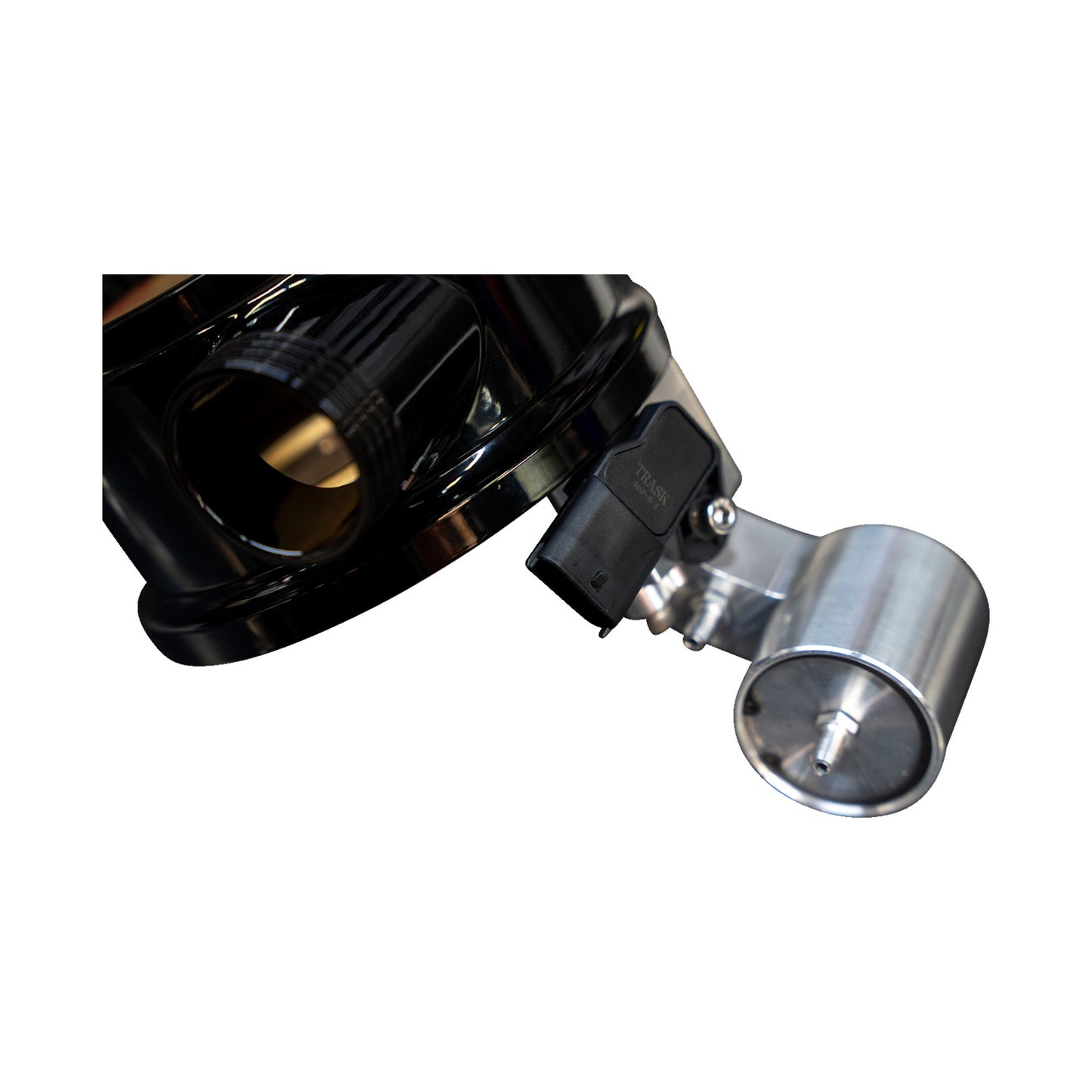 TRASK - TORNADO TURBO PERFORMANCE KIT - BLACK WITH BRUSHED STAINLESS STEEL EXHAUST - M8
