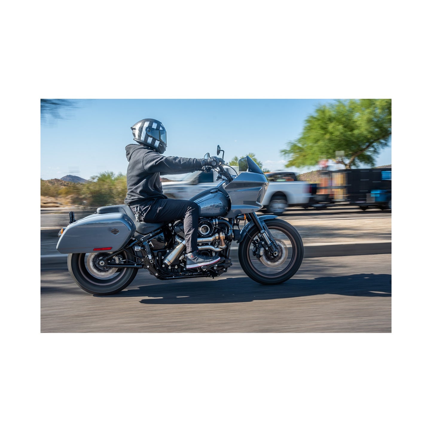 TRASK - TORNADO TURBO PERFORMANCE KIT - BLACK WITH BRUSHED STAINLESS STEEL EXHAUST - M8