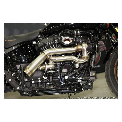 TRASK - TORNADO TURBO PERFORMANCE KIT - POLISHED WITH BRUSHED STAINLESS STEEL EXHAUST - M8
